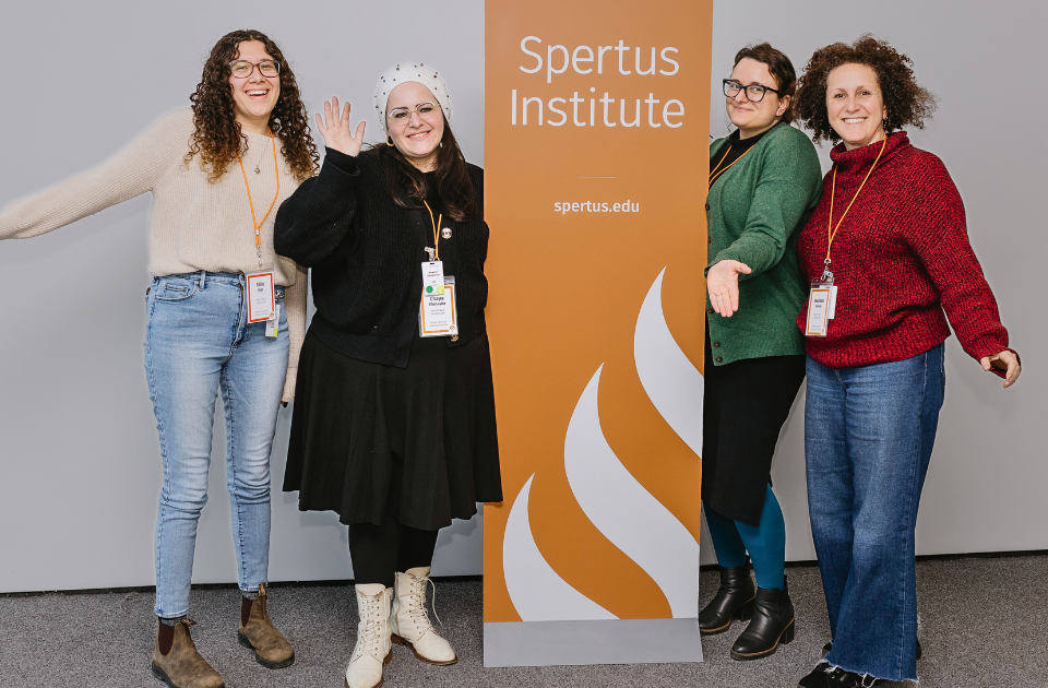 Jewish professionals attending an event at Spertus Institute