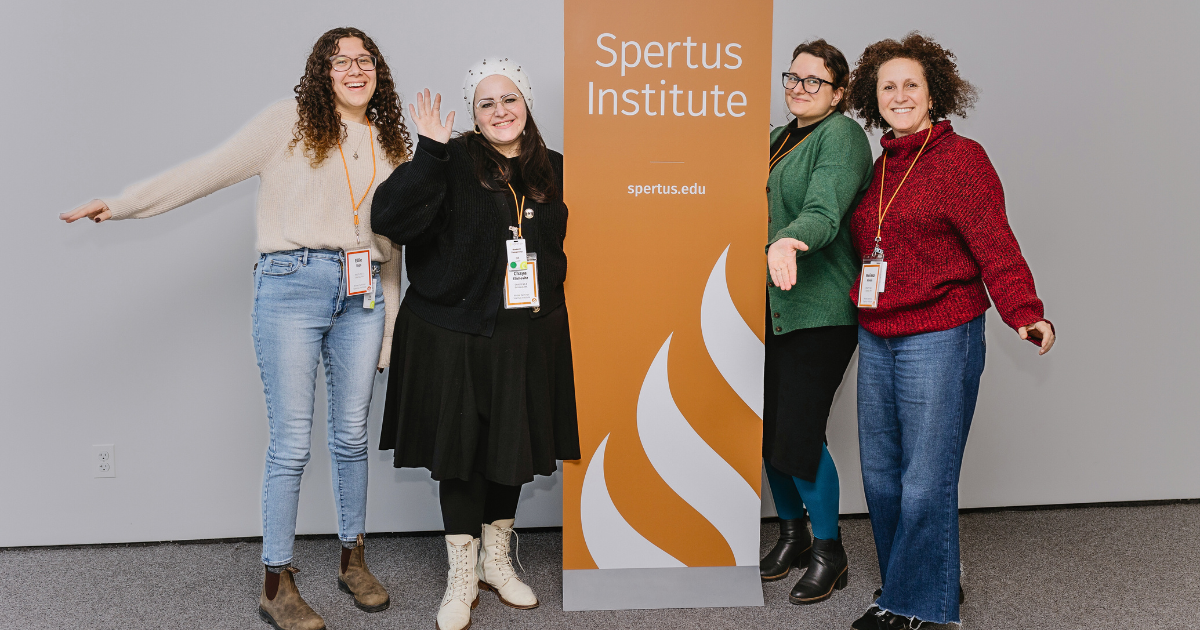 Jewish professionals attending an event at Spertus Institute